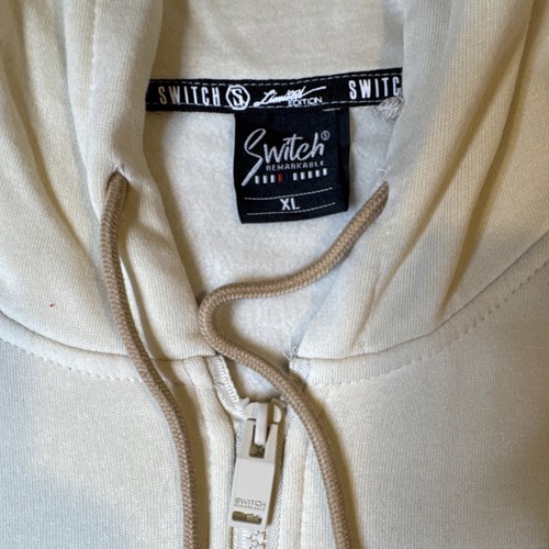 Switch Colorblock Hooded Fleece Full Zip Hoodie Beige/Ivory XL - photo 3