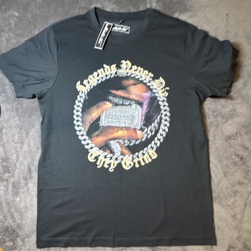 “Legends Never Die They Grind” Men’s Black Graphic T-Shirt XL