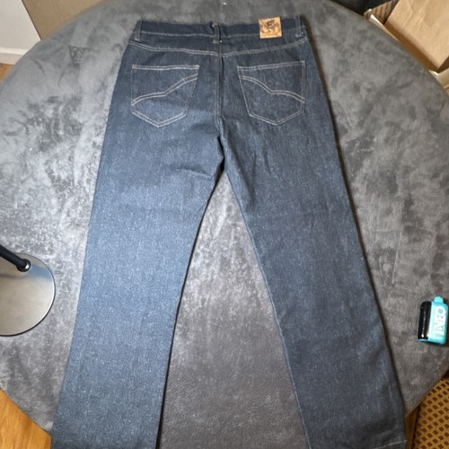 Cleo Straight Blue Denim Jeans Men Cotton Polyester 32w 32L - photo 3