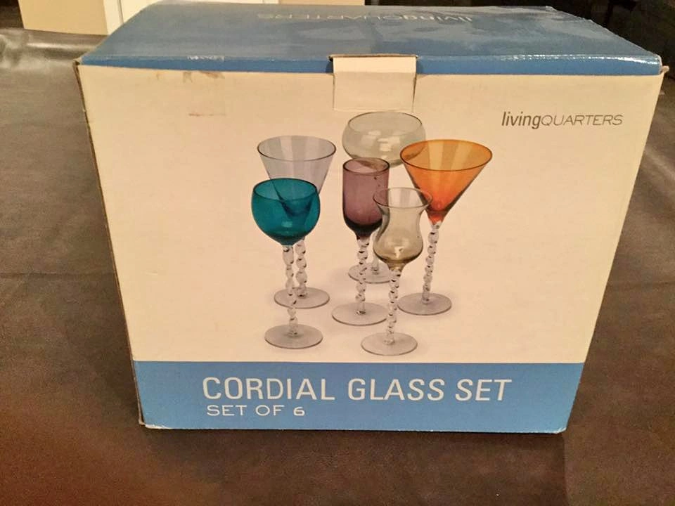 Cordial glass set of six