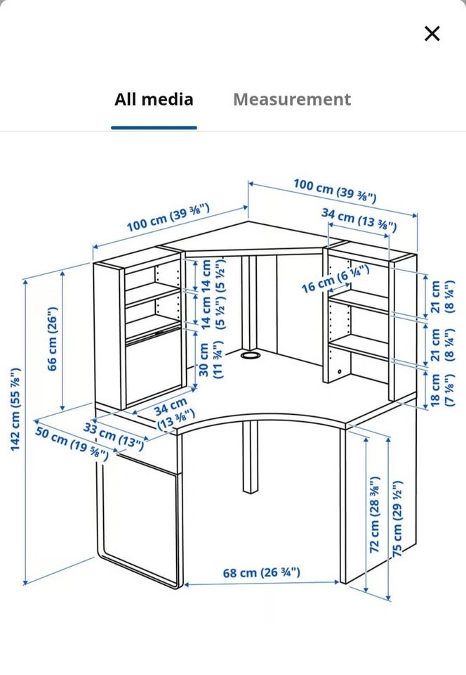 Corner Desk IKEA - Free Delivery - photo 3