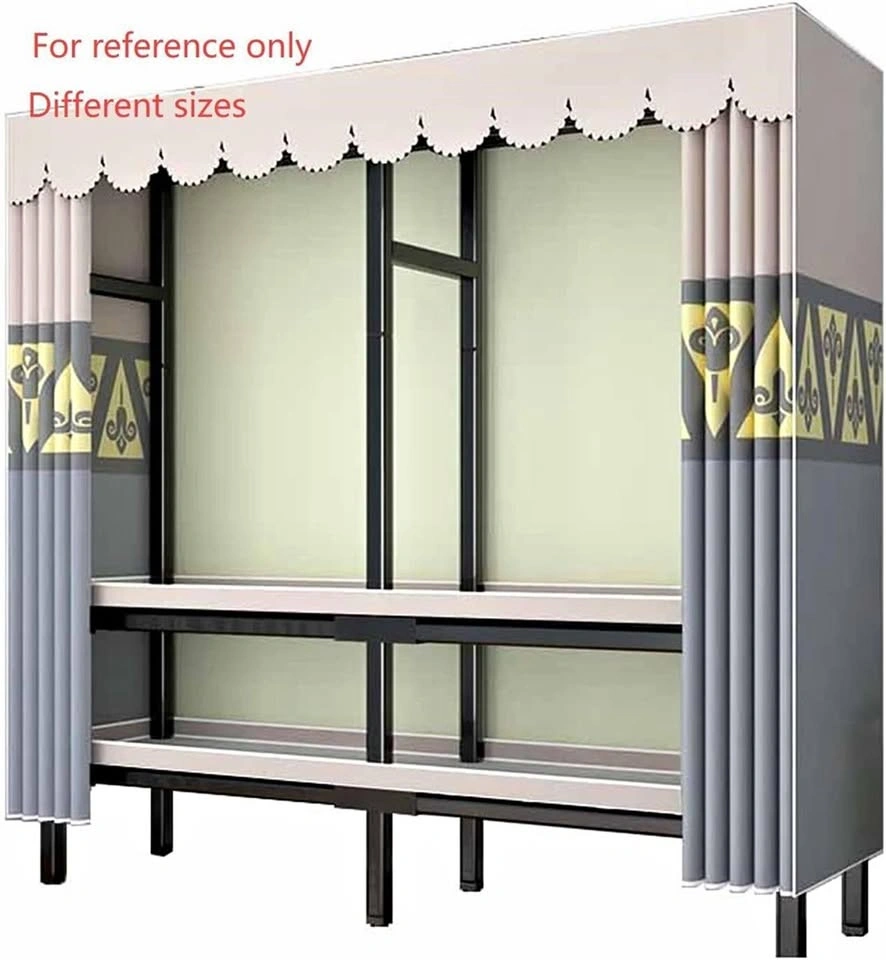Folding Portable Wardrobe Closet with Fabric Cover