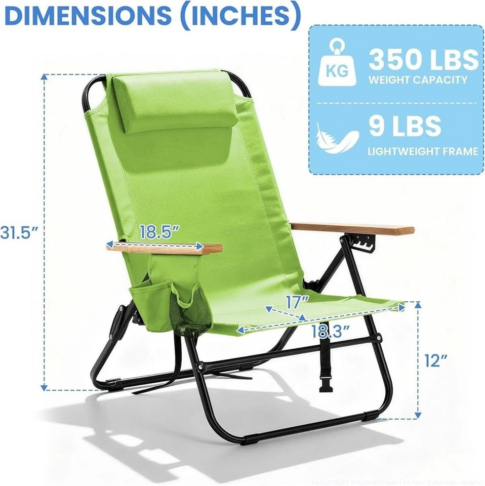 Premium Portable Camping Chair 5-Position - photo 5