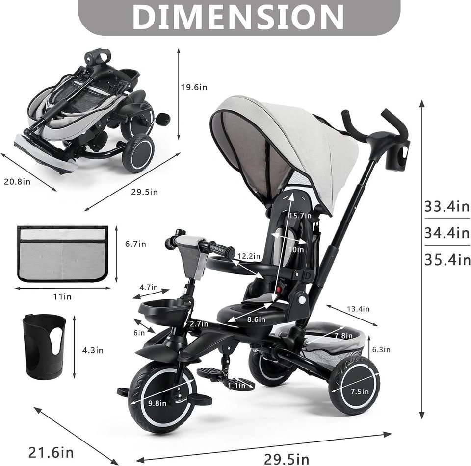 8-in-1 Kids Tricycle - photo 5