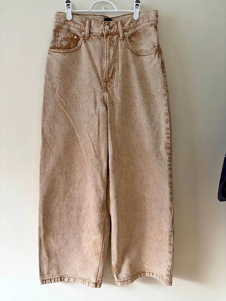 Tan/ orange baggy denim