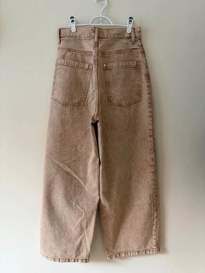 Tan/ orange baggy denim - photo 2