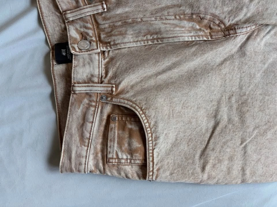 Tan/ orange baggy denim - photo 4