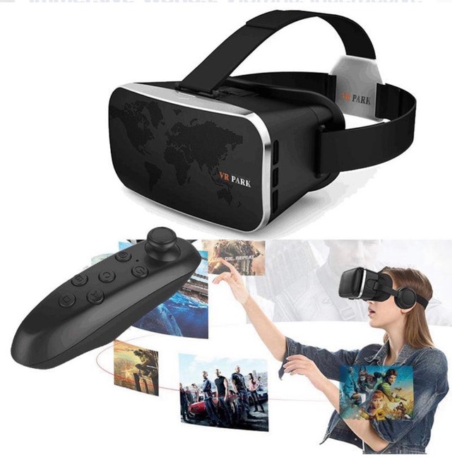 LEX VR8000 Virtual Reality VR Gaming Glasses Goggles + Remote