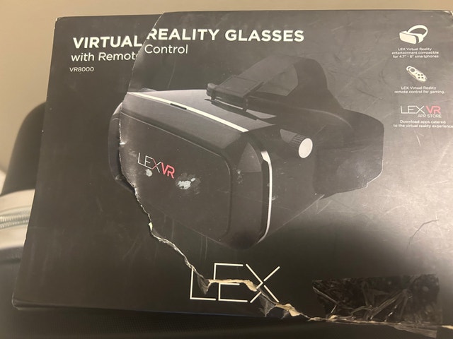 LEX VR8000 Virtual Reality VR Gaming Glasses Goggles + Remote - photo 2