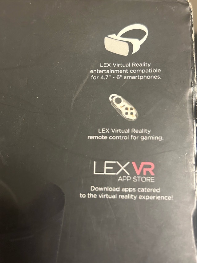 LEX VR8000 Virtual Reality VR Gaming Glasses Goggles + Remote - photo 4