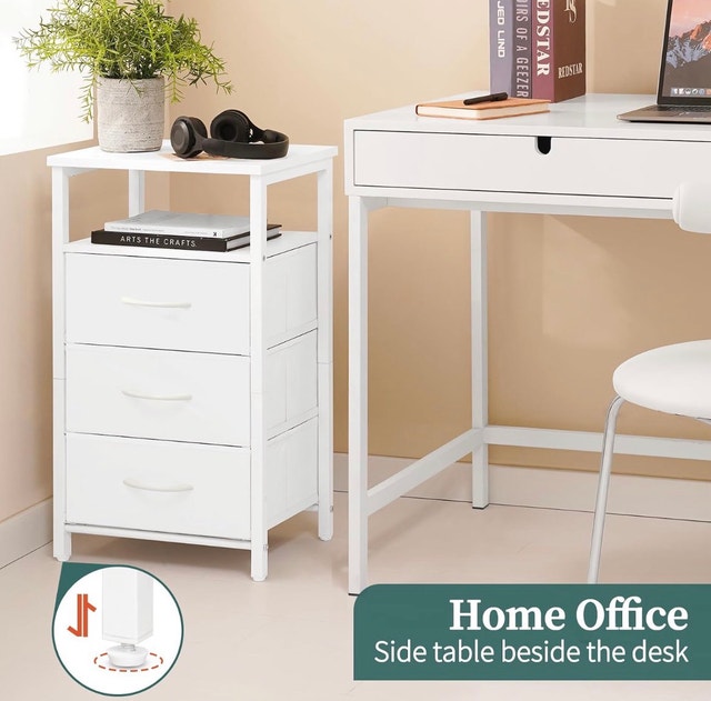 New Seventable Nightstand with Charging Station and LED Light - photo 5