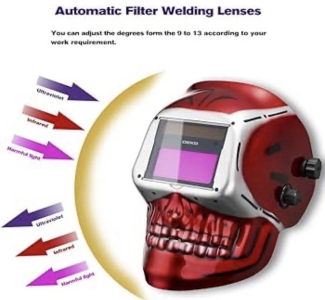 Brand New DEKO Professional Solar Auto-Darkening Welding Helmet - photo 3