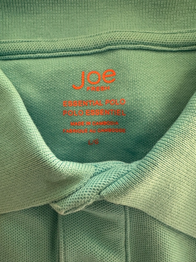 10 Joe Fresh Polo Shirts (L) - photo 2