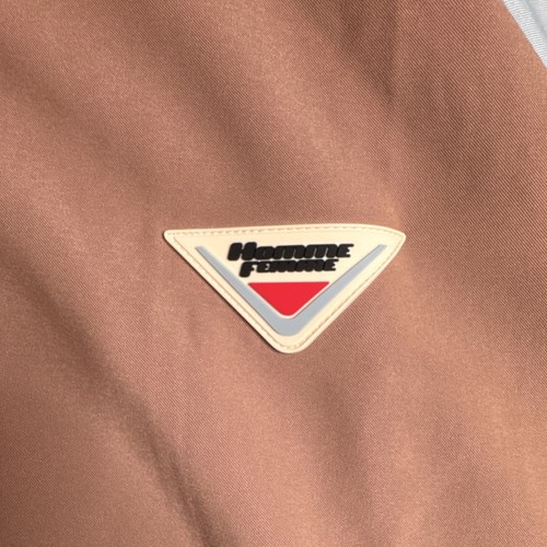 Homme + Femme Track Jacket Salmon XL Zip Closure Logo Accent - photo 3
