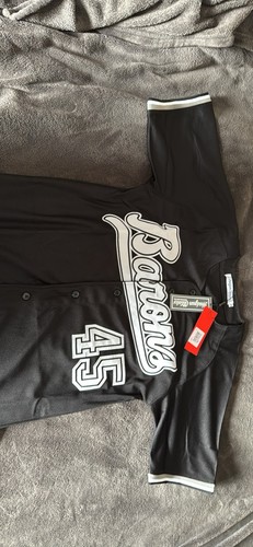 Michael Jordan #45 Barons Black White Baseball Jersey Size S - photo 4