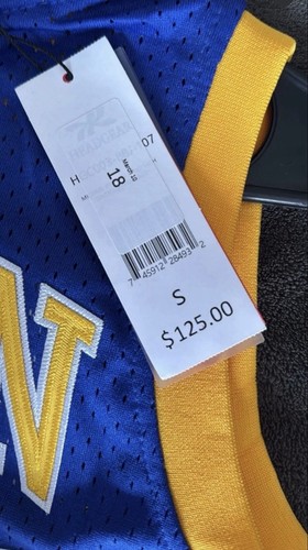 Michael Jordan Laney High School #23 Basketball Jersey Blue/Yell - photo 3