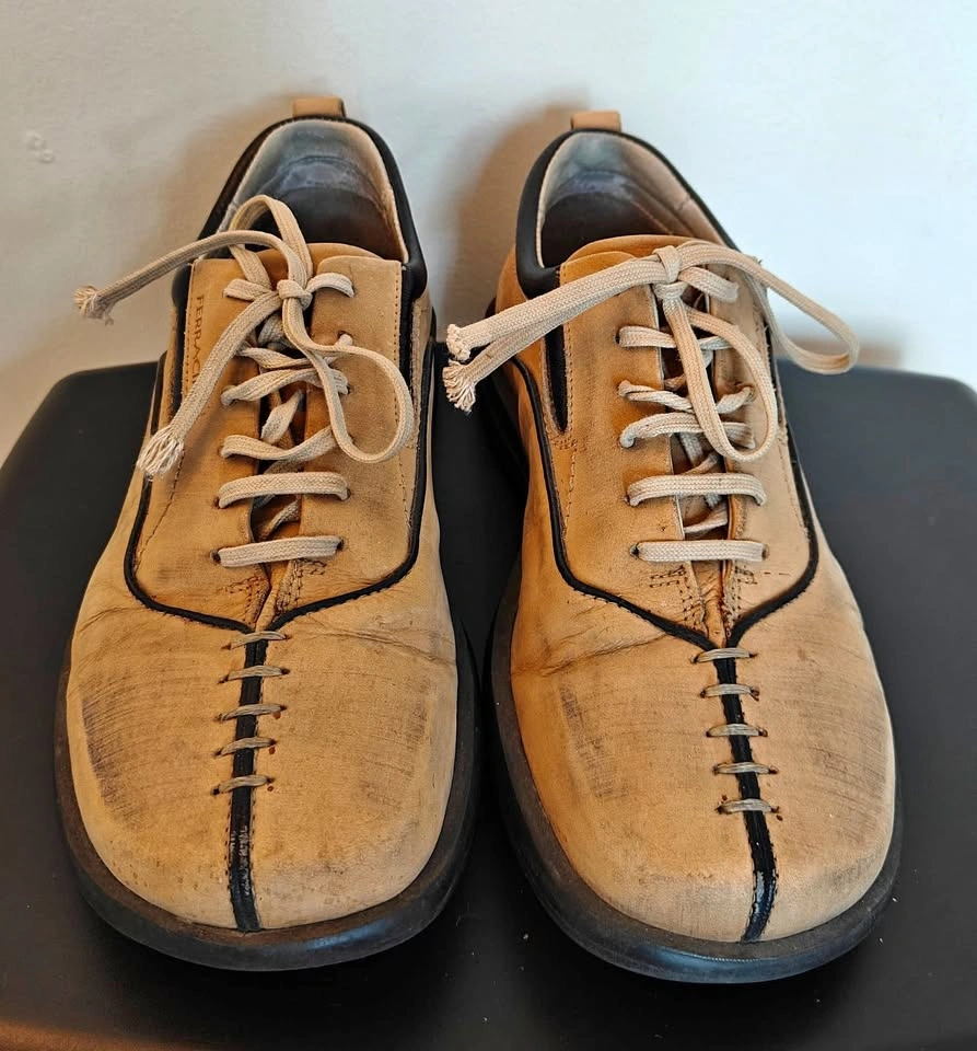 Ferracini Men’s Leather Casual Oxford Sneakers – Size 8