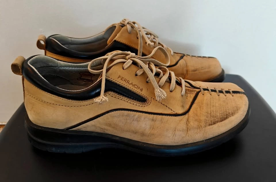 Ferracini Men’s Leather Casual Oxford Sneakers – Size 8 - photo 2