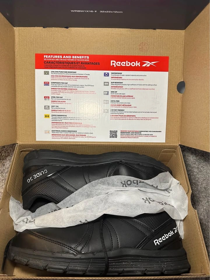 Reebok IB3501 Steel Toe Shoes - Mens 9.5 W (Unisex) - photo 5