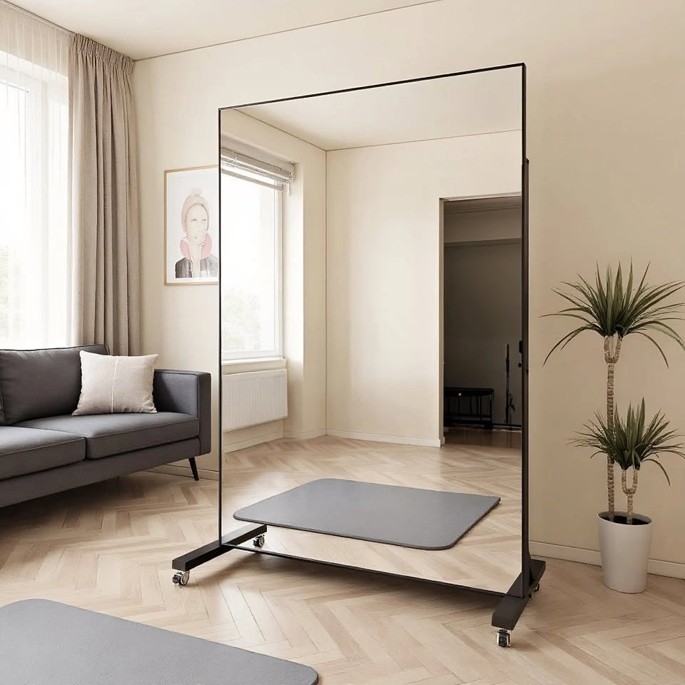 MR003 A2346 Freestanding Full-Length Dance Mirror with Wheels