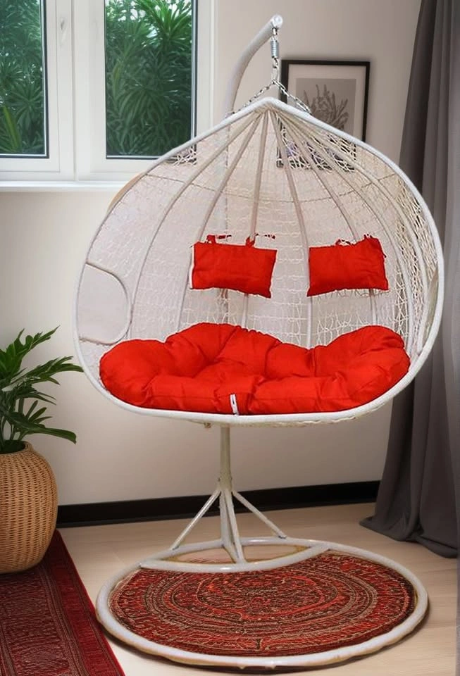 SEC002 A2334 Dual Seat Hanging Egg Chair for Patio or Garden - photo 2