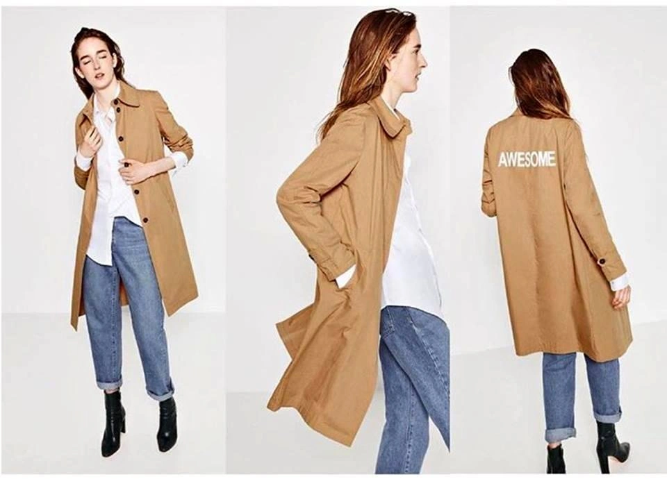 Brand new with tag Zara Long Trench Coat Camel Size S and L
