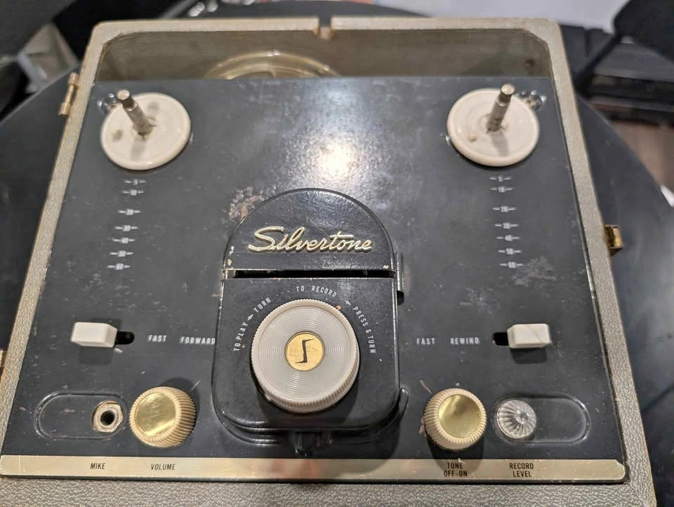 Vintage 1950s Sears Silvertone Reel-to-Reel Tape Recorder