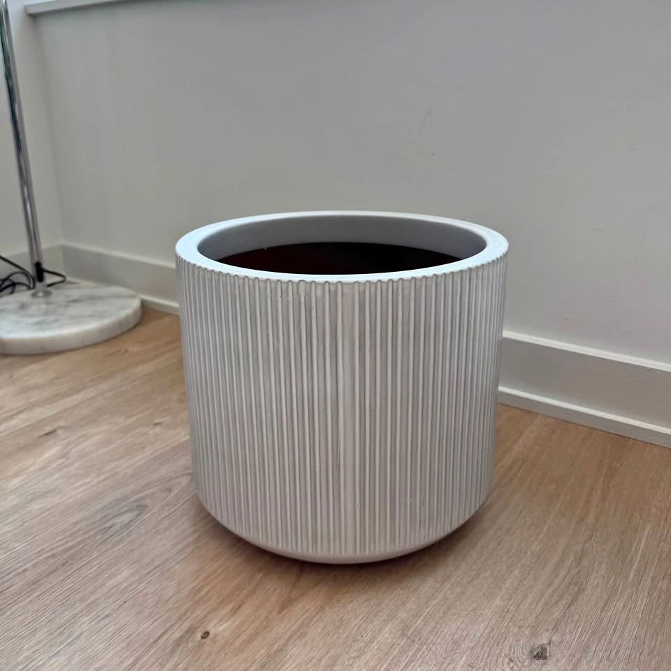 Crate&Barrel 12” Ceramic Planter