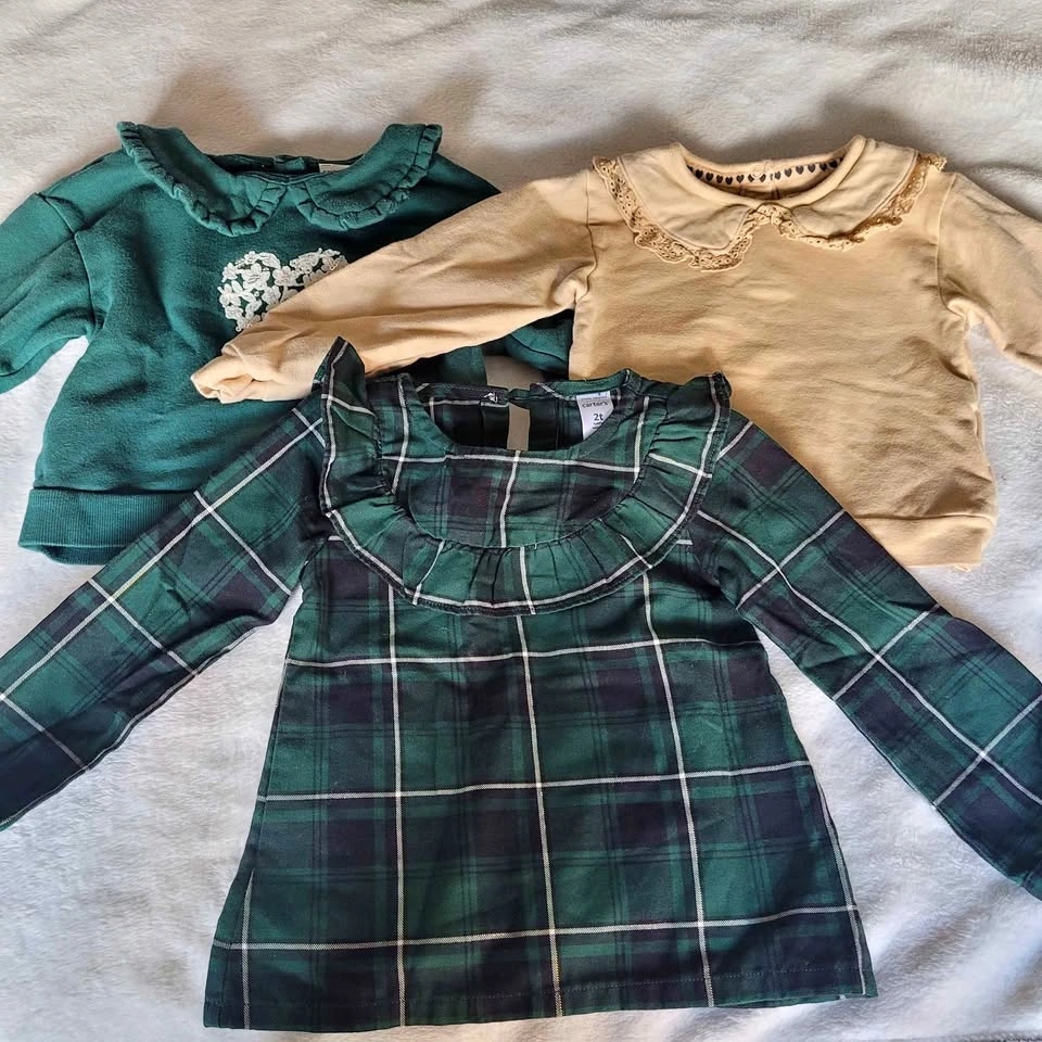 Toddler girl bundle of 3 tops size 2T