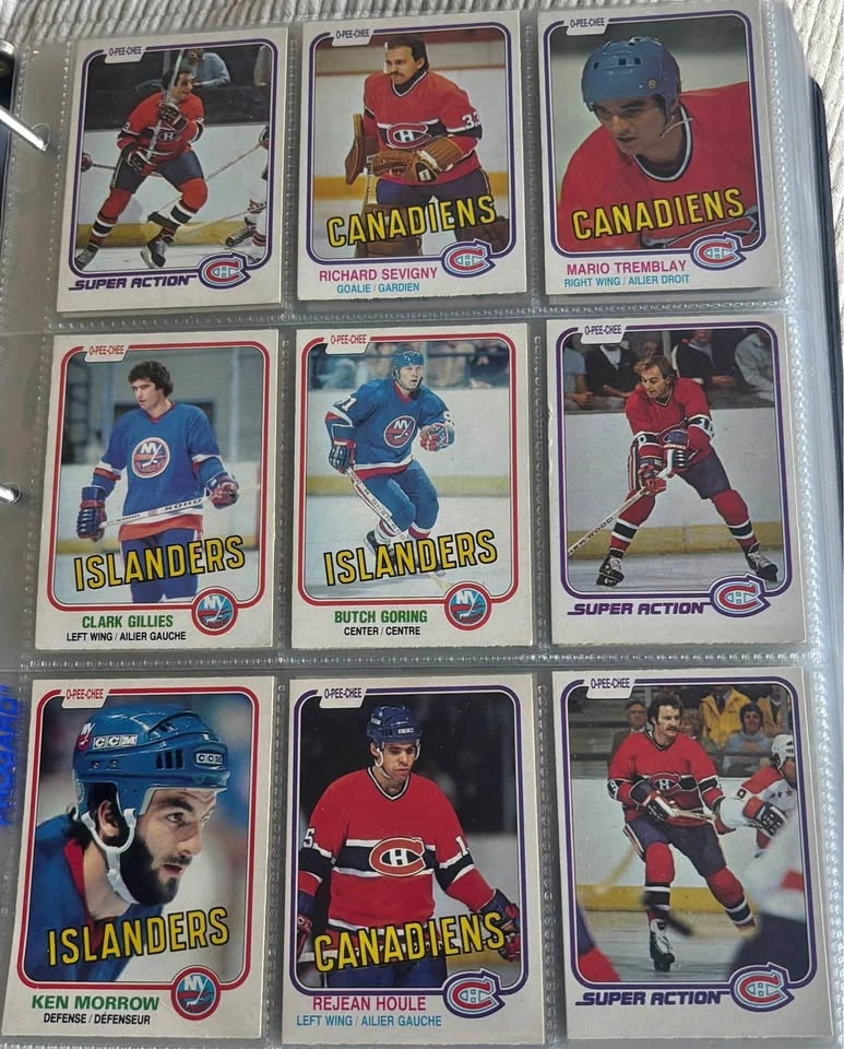 1981-82 O-Pee-Chee Hockey Cards - 9 for $20