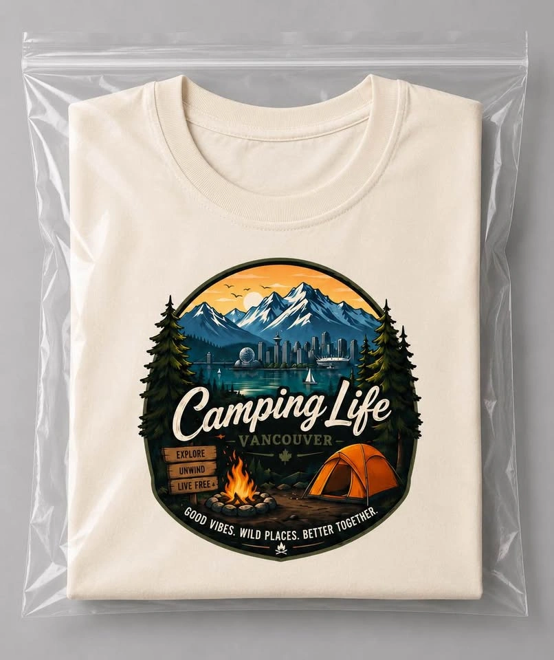 Custom Camping Life Vancouver T-Shirt - photo 2