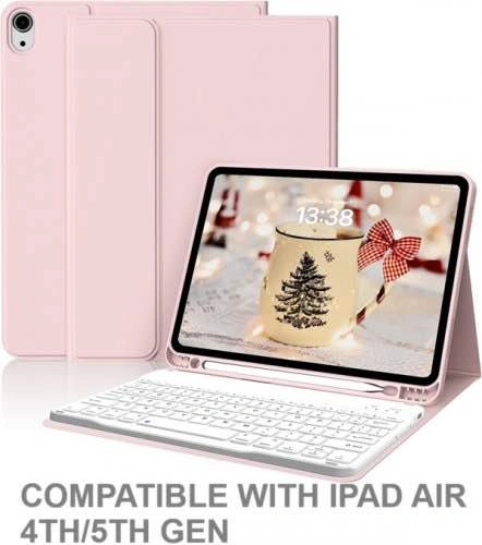 Pink wireless keyboard case for iPad Air 4th/5th Gen - photo 4