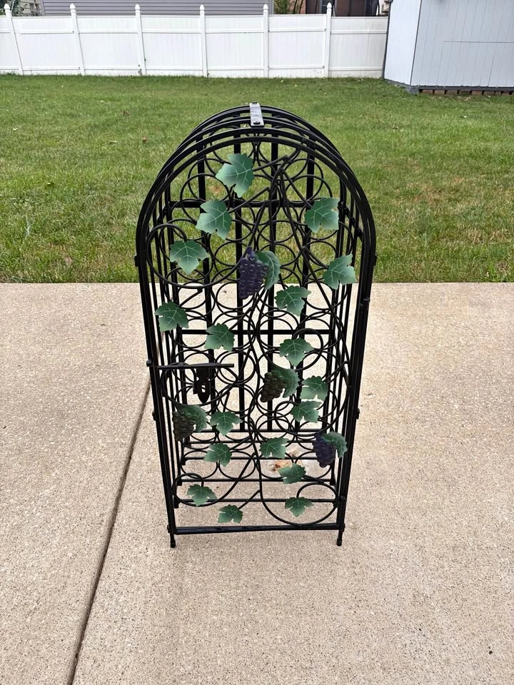 33 Bottle Wrought Iron Wine Rack