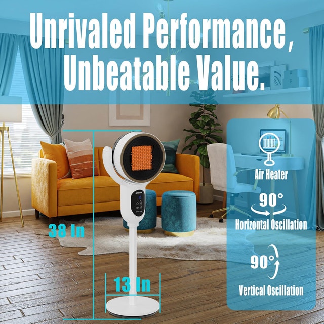 Space Heater for Indoor Use, Bedrooms, Offices - photo 3