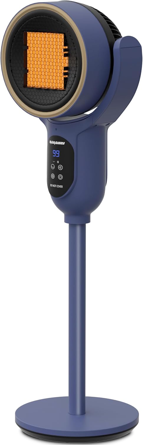 Wall Space Heater for Indoor Use, Bedrooms, Offices