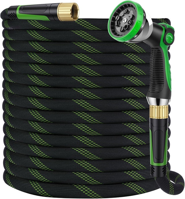 Non-Expanding Garden Hose 35 ft, Ultra Lightweight Hose