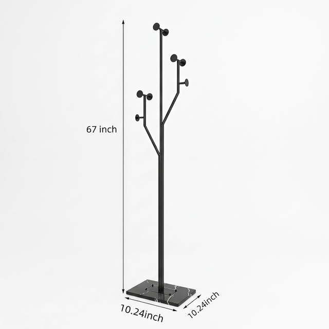 Sturdy Modern Coat Racks Freestanding with Hooks - photo 2