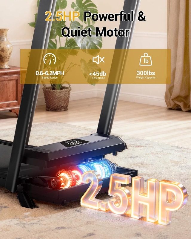 15% Incline Walking Pad Treadmill for Home - photo 4