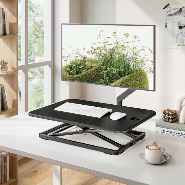 PEGZONE Standing Desk Converter 26.4", Height - photo 2