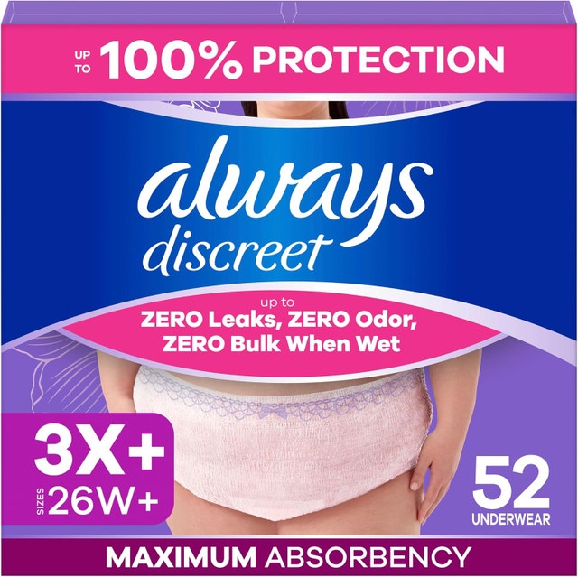Always Discreet, Reimagined Adult Diapers for Women