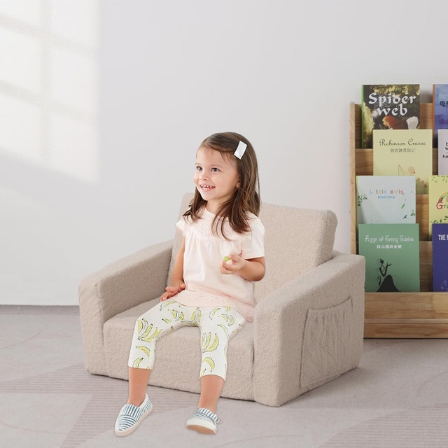 Kids Sofa Bed, 2 in 1 Fold Out Children's Sofa - photo 2