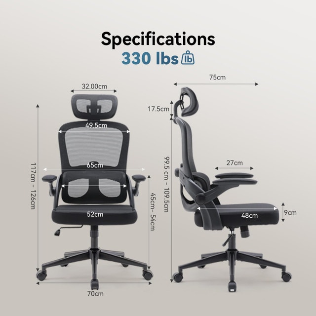 SIHOO M102C Ergonomic Office Chair, Black | High Back - photo 3