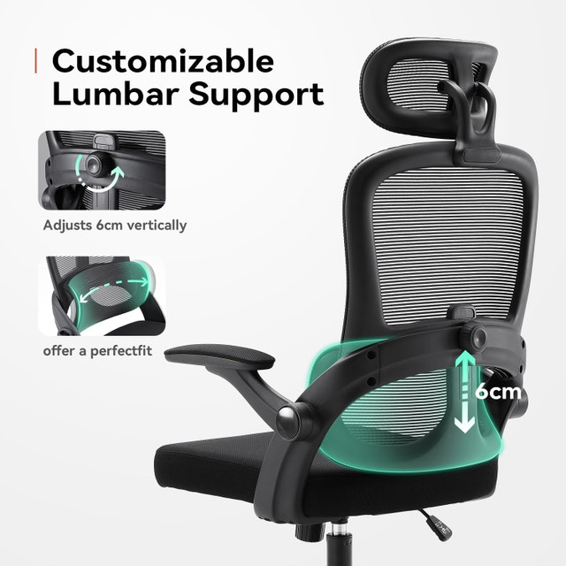 SIHOO M102C Ergonomic Office Chair, Black | High Back - photo 4