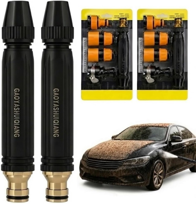 Heavy Duty Adjustable Hose Nozzle, High Pressure Jet