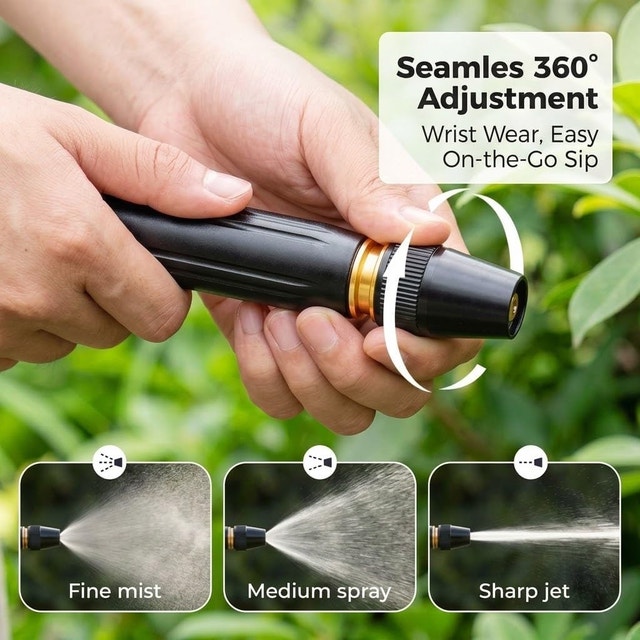 Heavy Duty Adjustable Hose Nozzle, High Pressure Jet - photo 3