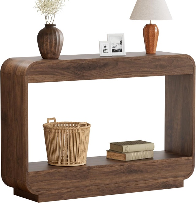 Lulive Waterfall Entryway Table, 43 Inch Console Table
