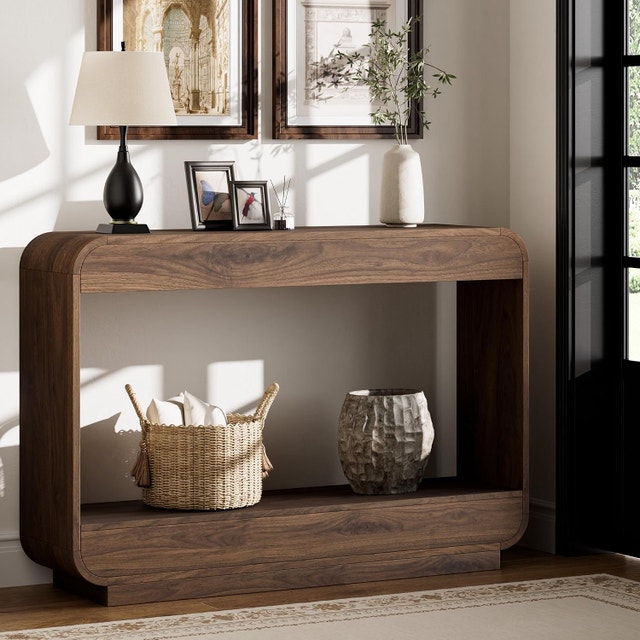 Lulive Waterfall Entryway Table, 43 Inch Console Table - photo 2