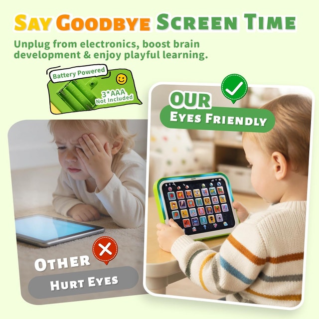Yasterd Kids Tablet Laptop 2-in-1 Learning Toy for 1-3 - photo 3