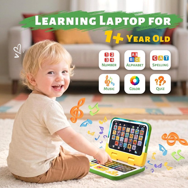 Yasterd Kids Tablet Laptop 2-in-1 Learning Toy for 1-3 - photo 4