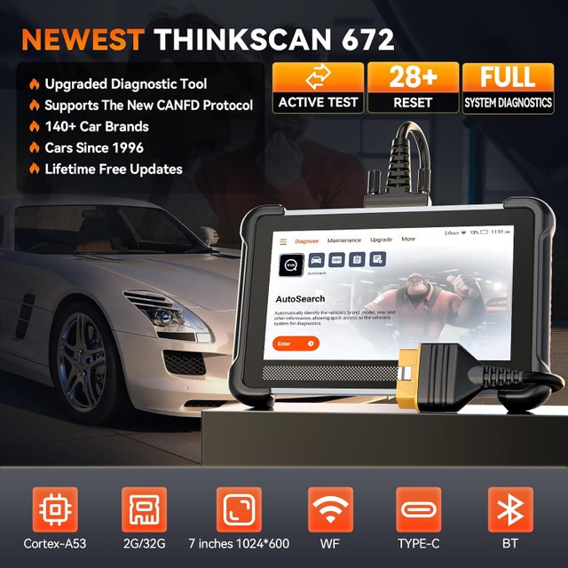 THINKCAR THINKSCAN 672 Bidirectional Scan Tool, Full - photo 2
